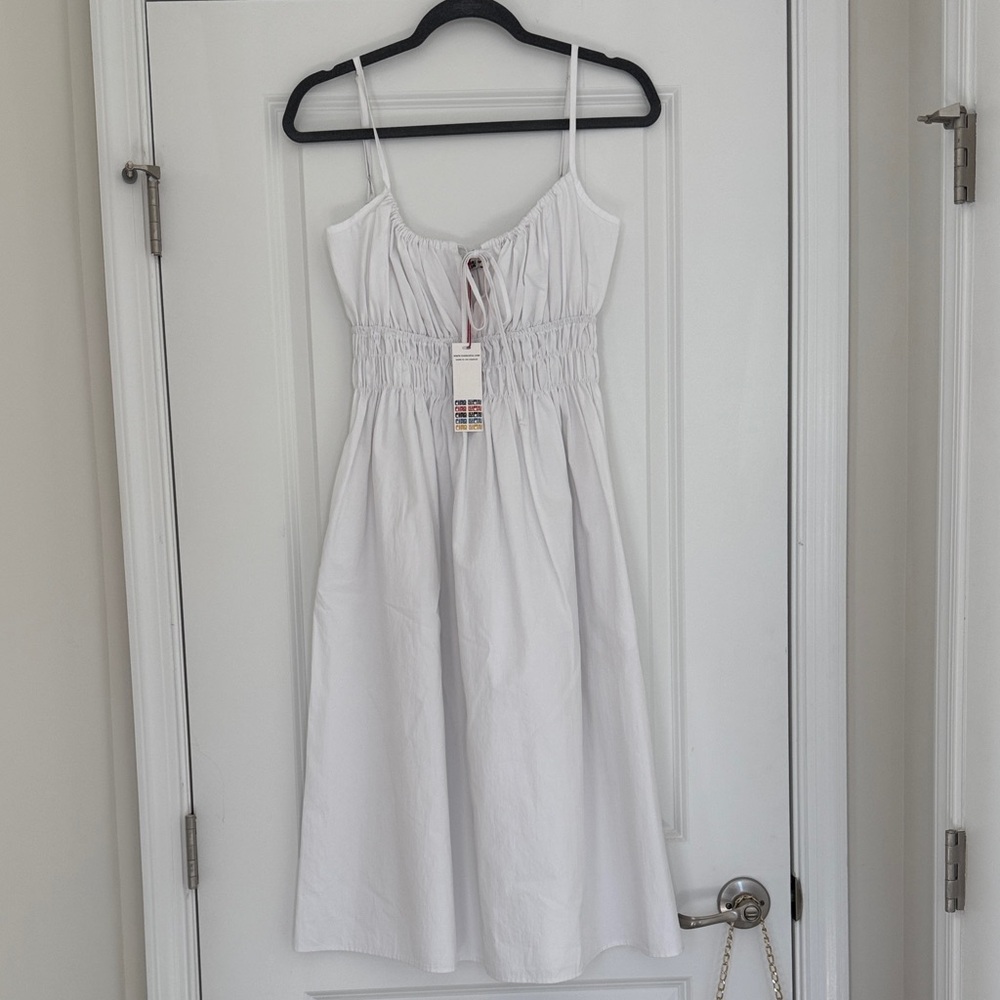 Ciao Lucia White Midi Dress